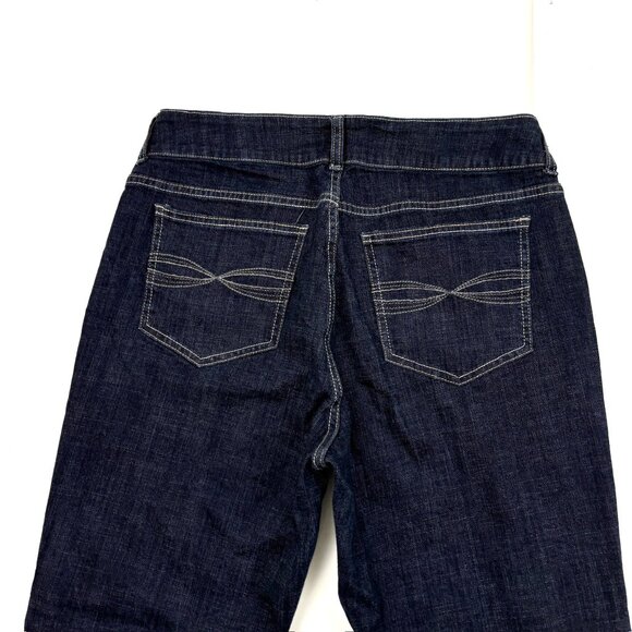 Riders by Lee Mid Rise Straight Women's size 12 Dark Wash Blue Denim jeans - Picture 4 of 4